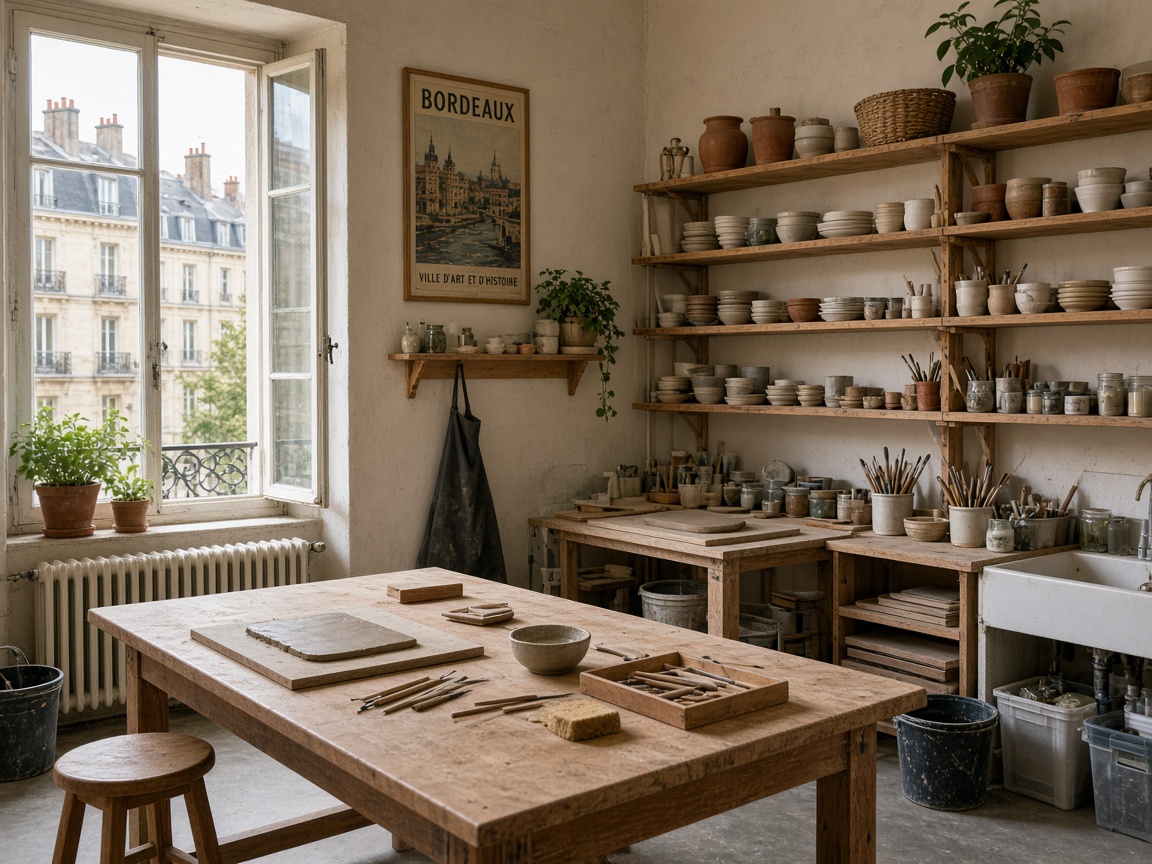 About the Clay modeling / handbuilding workshops studio at Boldwave House