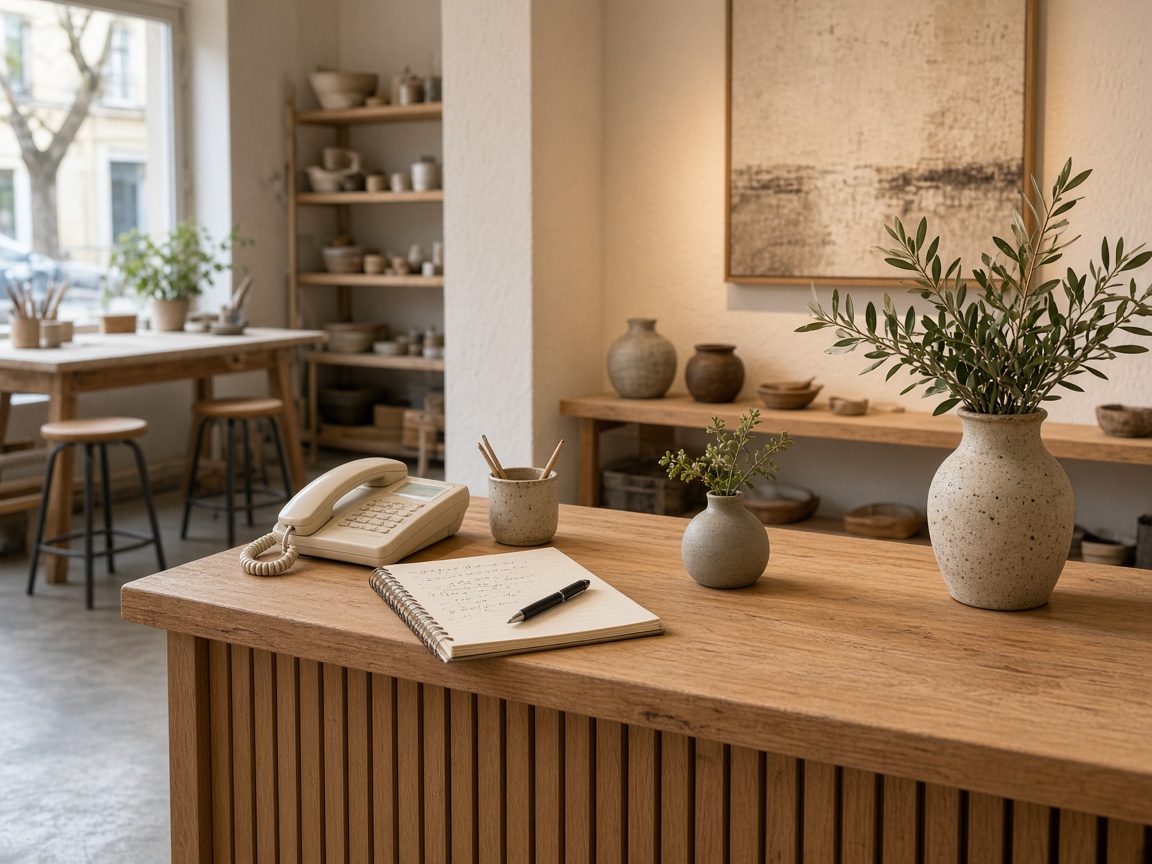 Contact desk at Boldwave House in Bordeaux